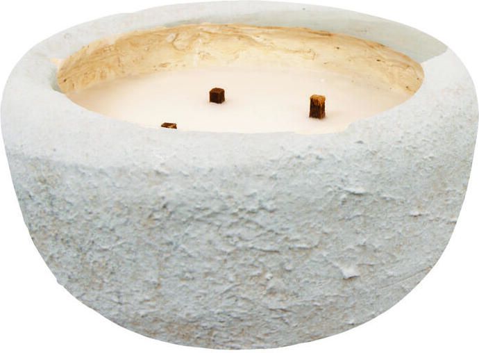 PTMD Gabor Cream Cement Outdoor Candle XL