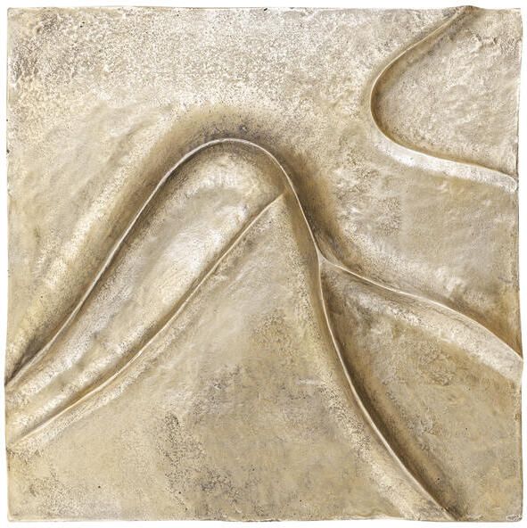 PTMD Gihan Gold Casted Alu Wall Panel Wave Lines L