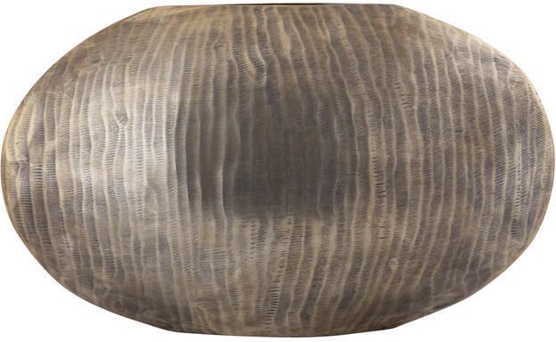 PTMD Jowad Antique Gold Alu Sheet Pot Rib Low Oval L