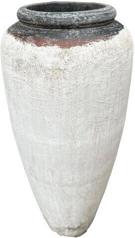 PTMD Kajetan White Round GRC High Pot L