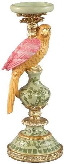 PTMD Kandelaar Brittani 12x12x32 cm Parrafin Groen