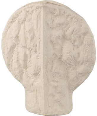 PTMD Linos Taupe Matt Ceramic Structure Round Vase S