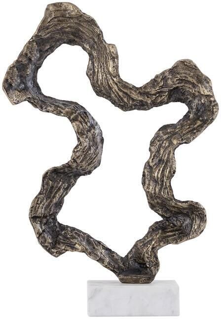 PTMD Maryan Brass Shaped Alu Casted Statue Marble BaseL