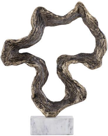 PTMD Maryan Brass Shaped Alu Casted Statue Marble BaseS