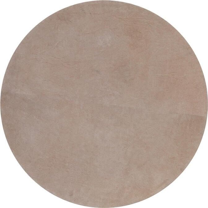 PTMD Nabdia Taupe Suede Round Bowl And Wall Panel L