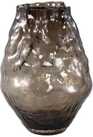 PTMD Narin Brown Irregular Shaped Glass Vase S