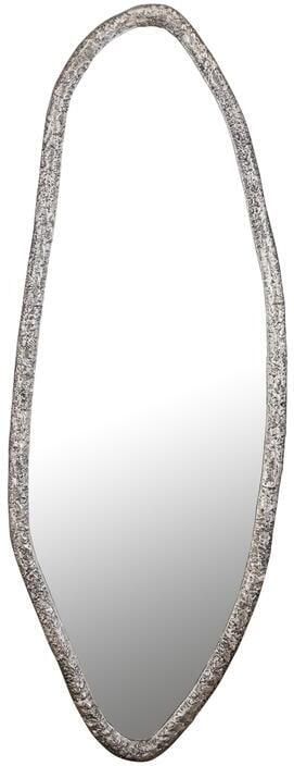 PTMD Paislie Nickel Organic Shaped Mirror Oval