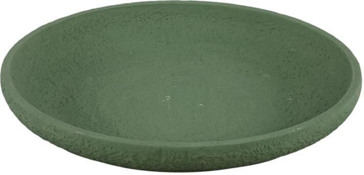 PTMD Schaal Hillie 40x40x6 cm Cement Groen