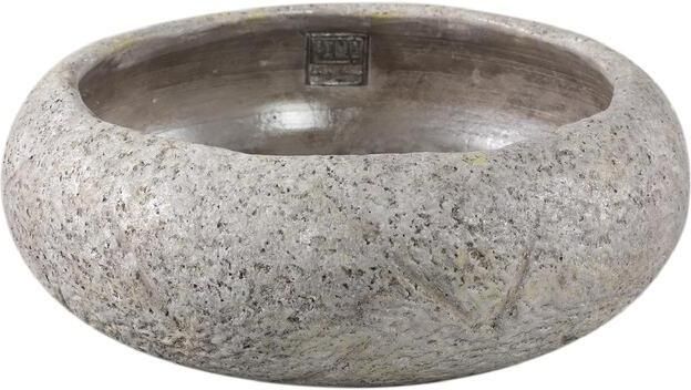 PTMD Schaal Leandere 30x30x12 cm Cement Grijs