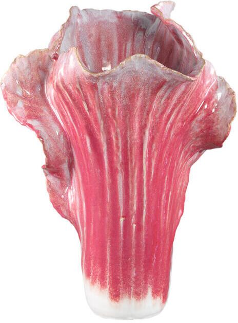 PTMD Swing Pink Ceramic Pot Cabbage Shape L