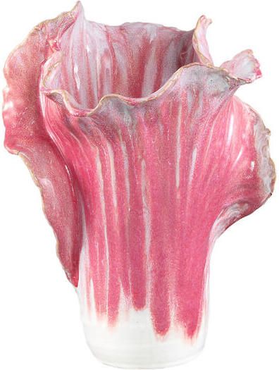 PTMD Swing Pink Ceramic Pot Cabbage Shape M