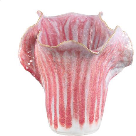 PTMD Swing Pink Ceramic Pot Cabbage Shape S