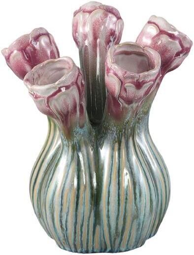 PTMD Vaas Annmarie 17x17x23 cm Keramiek Paars