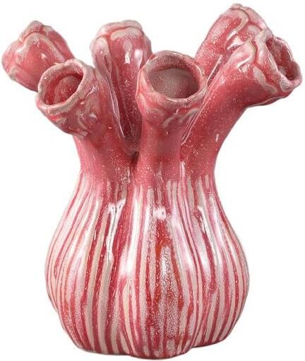 PTMD Vaas Annmarie 25x21x27 cm Keramiek Roze