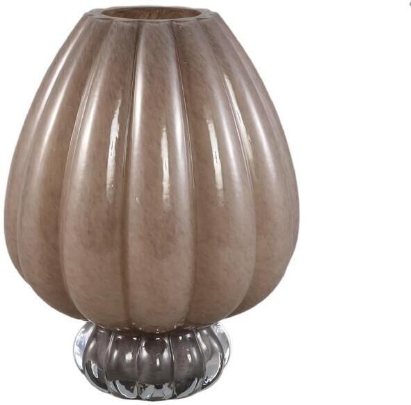 PTMD Vaas Syamer 1 21x21x27 cm Glas Bruin