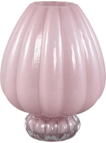 PTMD Vaas Syamer 1 21x21x27 cm Glas Roze