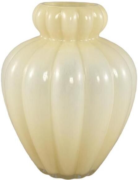 PTMD Vaas Syamer 2 21x21x27 cm Glas Creme