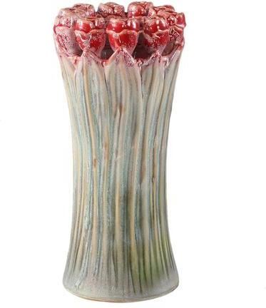 PTMD Vaas Tulips 16x16x33 cm Keramiek Groen