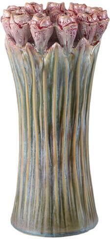 PTMD Vaas Tulips 18x18x39 cm Keramiek Groen