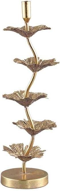 PTMD Xante Ronde Kandelaar 17 x 13 x 49 5 cm Ijzer Goud