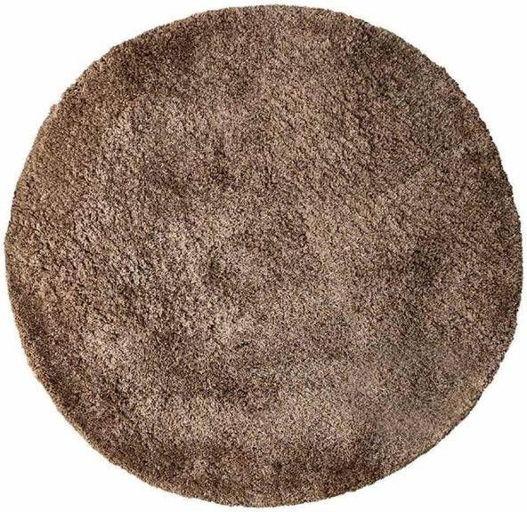PTMD COLLECTION PTMD Jups Brown polyester handwoven carpet round M