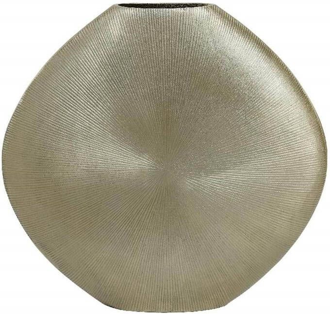 PTMD Tiro Ovale Bloempot 59 x 10 x 56 cm Aluminium Goud - Foto 1