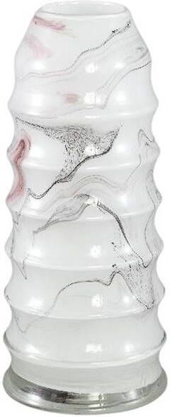 PTMD Vaas Tiffney 18x18x42 cm Glas Wit