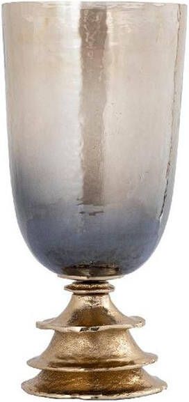 PTMD Windlicht Cevar 21x21x44 cm Glas Champagne