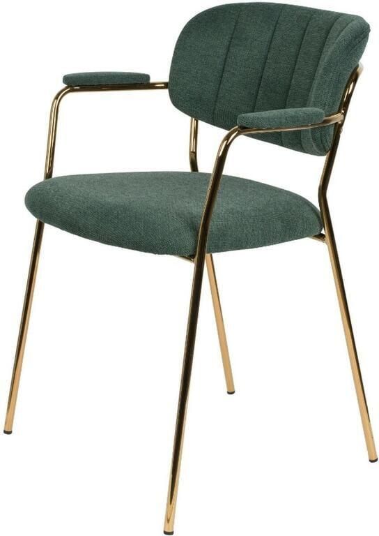 DS4U san sebastian eetkamerstoel industriële stoel vintage donkerbruin PU leer metalen poten set van 4 - Foto 3