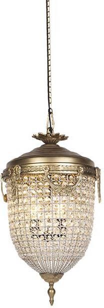 QAZQA Art Deco hanglamp kristal 40cm goud Cesar - Foto 1