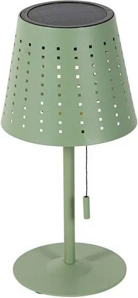 QAZQA Buiten tafellamp groen incl. LED 3-staps dimbaar oplaadbaar en