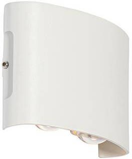 QAZQA Buiten wandlamp wit incl. LED 4-lichts IP54 Silly