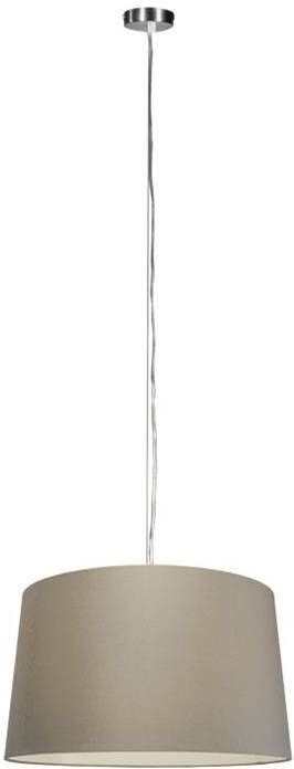 QAZQA Moderne hanglamp staal met kap 45 cm taupe Cappo 1 - Foto 1