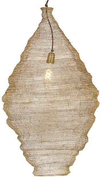 QAZQA Oosterse hanglamp goud 90 cm Nidum