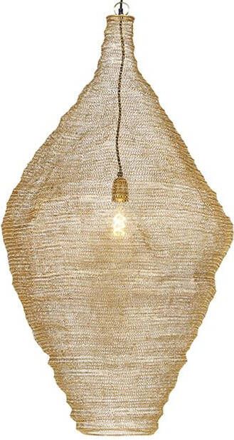 QAZQA Oosterse hanglamp goud 60 cm Nidum L
