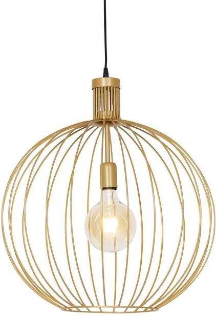 QAZQA Design hanglamp goud 50 cm Wire Dos - Foto 1