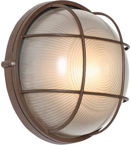 QAZQA Wandlamp buiten hanneke Roestbruin Industrieel D 25.4cm - Foto 2