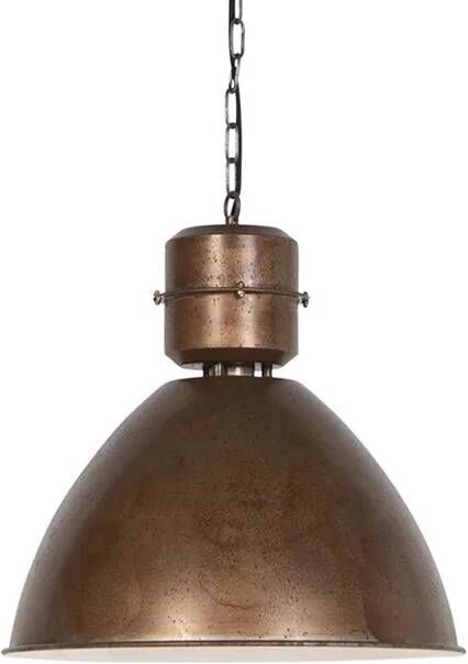 QAZQA Industriele hanglamp roest Flynn - Foto 1