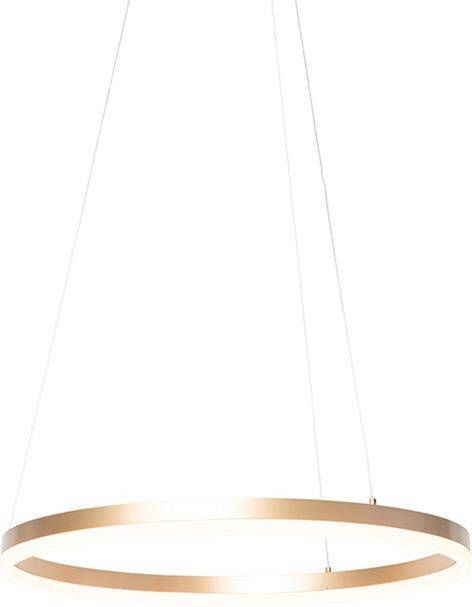 QAZQA Design hanglamp goud 60 cm incl. LED 3-staps dimbaar Anello - Foto 1