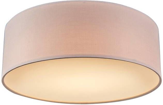 QAZQA Plafondlamp roze 30 cm incl. LED Drum LED - Foto 1