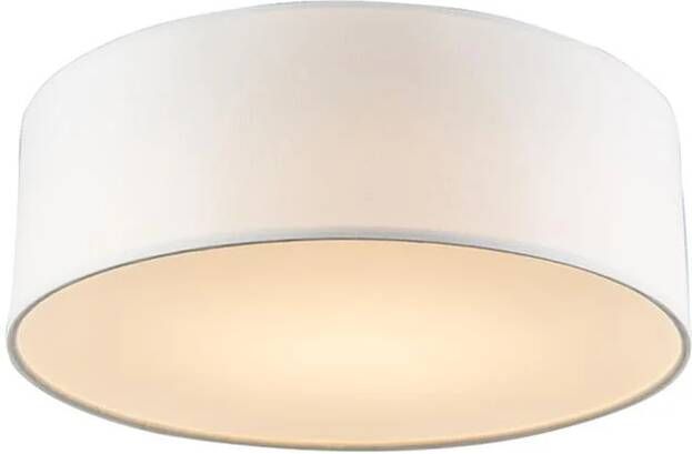QAZQA Plafondlamp wit 30 cm incl. LED Drum LED - Foto 1