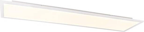 QAZQA Moderne plafondlamp staal 120 cm incl. LED 4-staps dimbaar- Liv - Foto 1