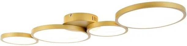 QAZQA Plafondlamp goud incl. LED 3 staps dimbaar 4-lichts Lupolo - Foto 1
