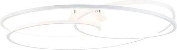 QAZQA Plafondlamp wit 78 cm incl. LED 3 staps dimbaar Rowin - Foto 1