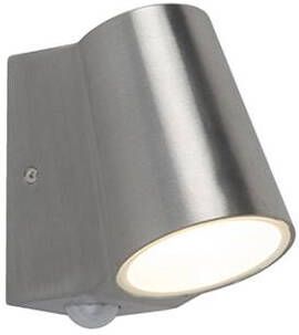 QAZQA Buitenlamp aluminium met bewegingssensor incl. LED Uma