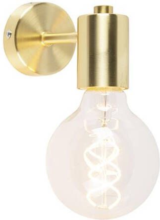 QAZQA Smart Art Deco wandlamp goud incl. G95 WiFi lichtbron Facil