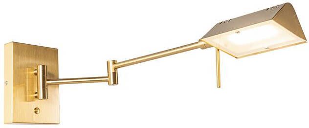 QAZQA Design wandlamp messing incl. LED dimbaar Notia
