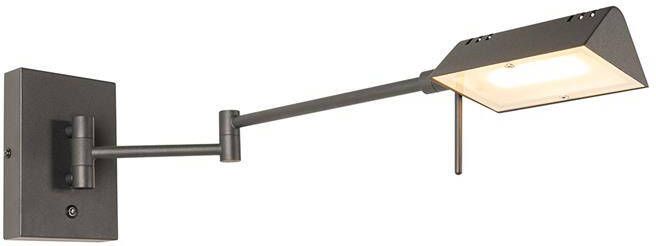 QAZQA Design wandlamp zwart incl. LED dimbaar Notia - Foto 1