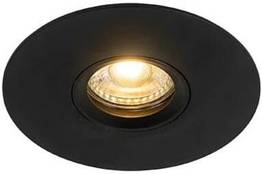 QAZQA Moderne inbouwspot zwart GU10 50mm Buco