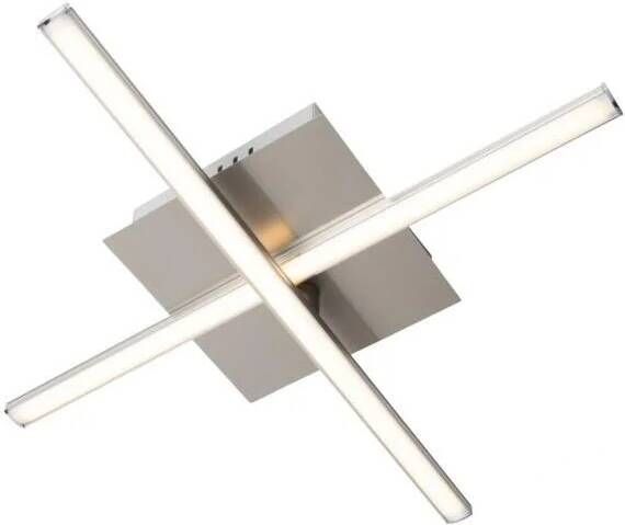 QAZQA Moderne plafondlamp staal LED draaibaar Cruz